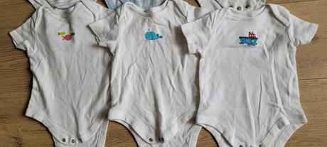 Body s krátkym rukávom 6ks, f&f,80