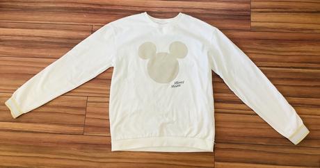 Krasna mikinka s mickey mouseom, c&a,152