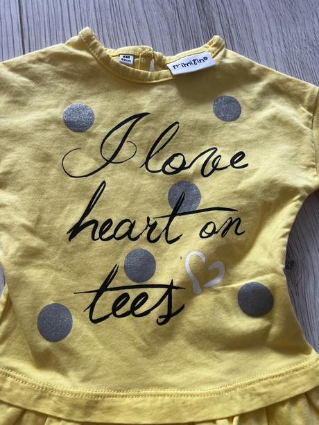 Žlté letné šaty s volanmi, primigi,62