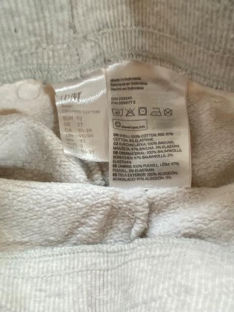 Teplaky, h&m,92