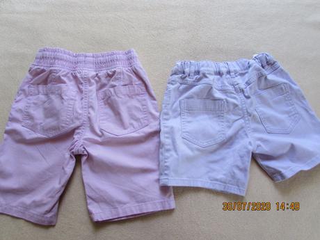 2x kraťasy+ tričko, f&f,128