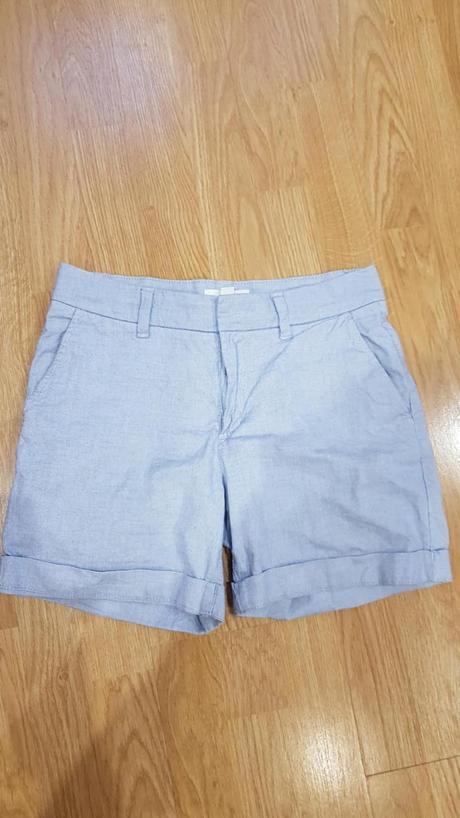 Bledo modré kraťasy v. 34 xs, h&m,34