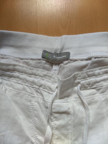 Ľanové nohavice letné, marks & spencer,42