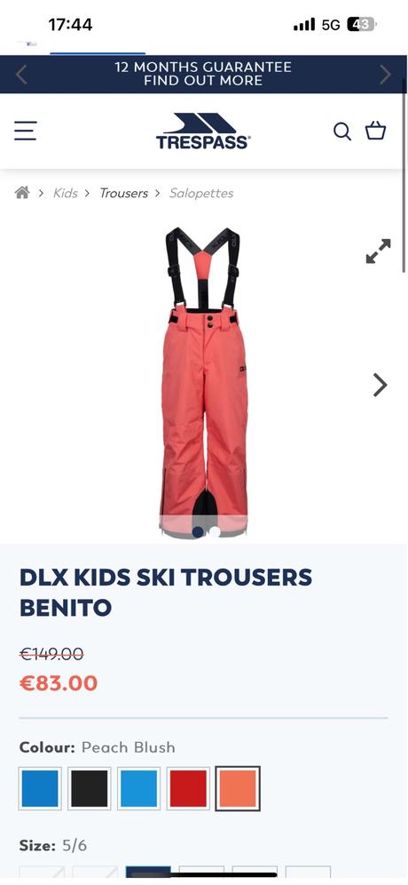 Trespass oteplovacky vel.5-6, 116