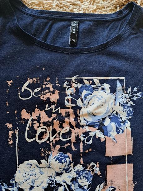 Modré trblietavé tričko, colours of the world,xl