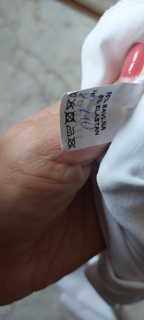 Biely nátelník happy fashion, 110