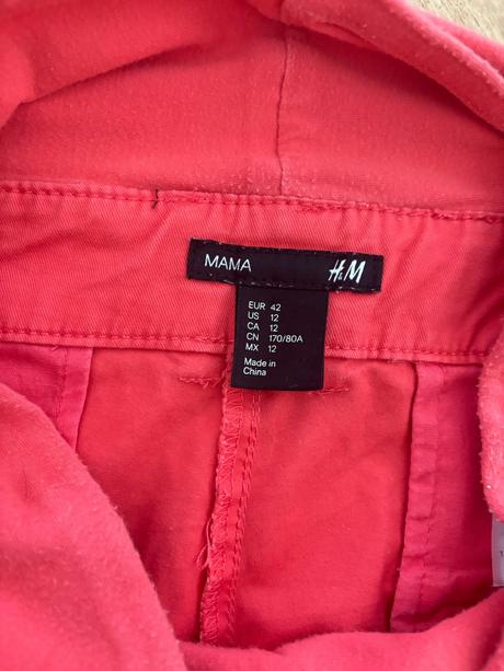 Tehotenské letne chino nohavice, h&m,42