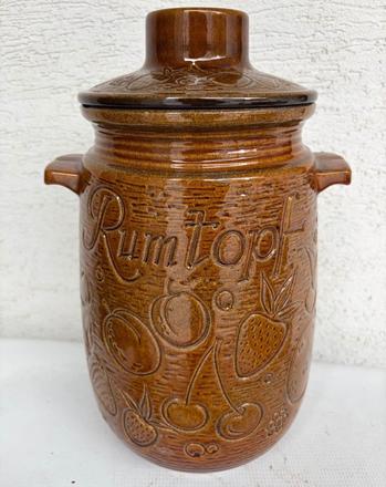 Velky rumtopf hrniec nadoba motiv ovocia,