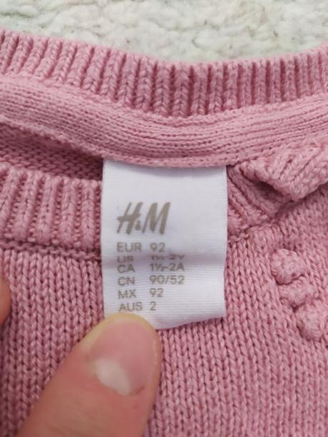 Svetrík so srdiečkami, h&m,98