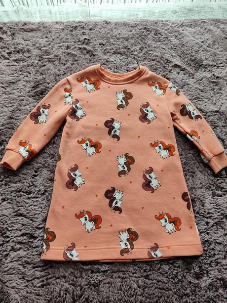 Zateplené šaty 98/104, dopodopo,98