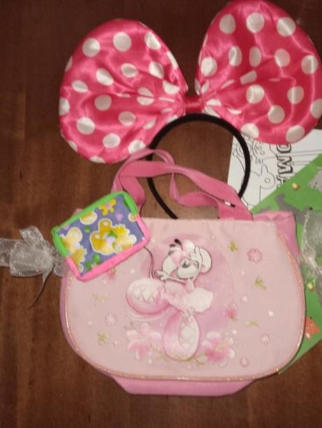 Myška kabelka s mašľou, peňaženka, 