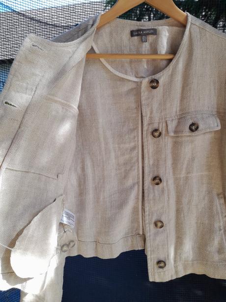 Ľanové sako, laura ashley,34