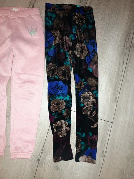 Saténové legínky h&m+ tepláčky zdarma, h&m,134