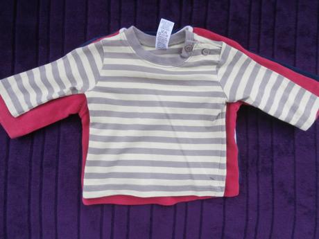 Balík tričiek s dlhým rukávom 11ks, 50–62