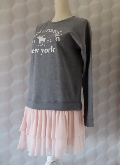 Abercrombie&fitch, mikinové šaty 15-16r./xs, abercrombie&fitch,164
