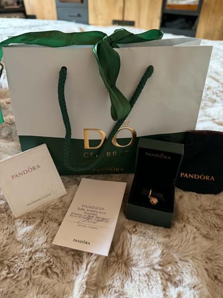 Pandora original privesok-koralka lienka, pandora