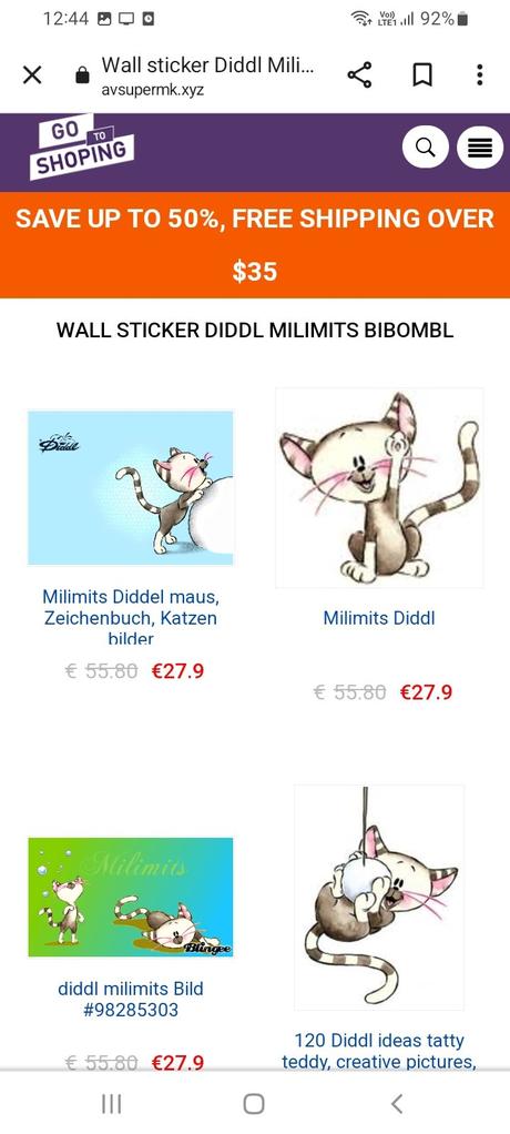 Diddl milimits plysak,