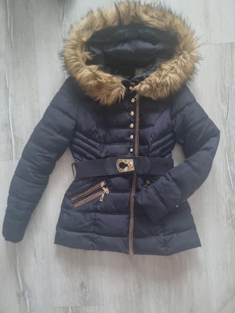 Dámska zimná bunda s kožušinou, m