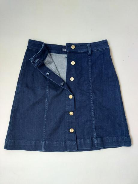 Riflová sukňa tommy hilfiger, tommy hilfiger,xs