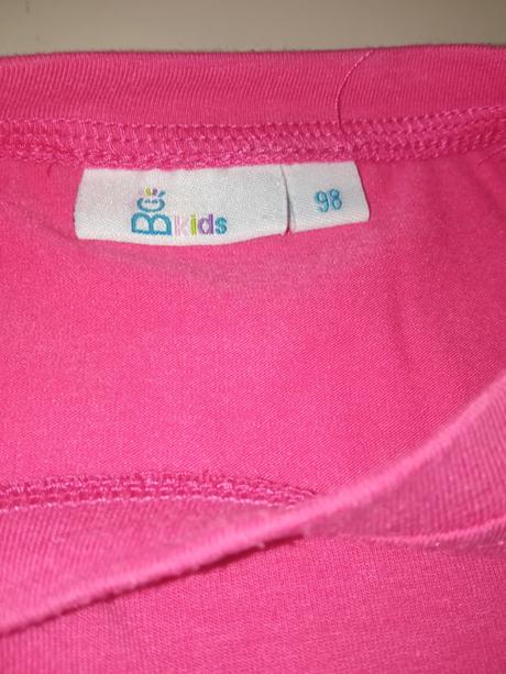 Dievčenské tričko so vzorom a kamienkami (98), 98