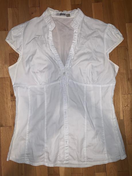 Biela bluzka, stradivarius,l