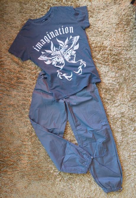 Nohavice parachute + tricko, house,s