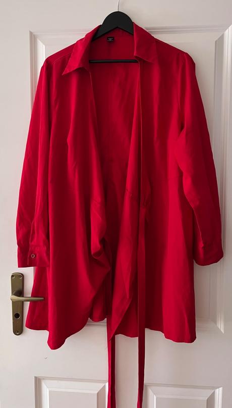 Tmavočervené zavinovacie šaty, m - 2xl, xxl