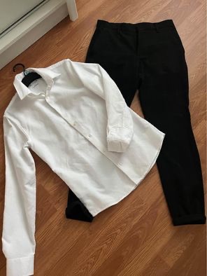 Štýlové nohavice karo, košeľa zara veľ.s, zara,s