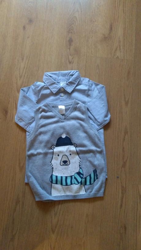 Vestička s košielkou, h&m,86