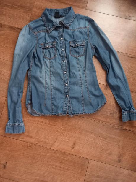 Košeľa riflova damska, h&m,38