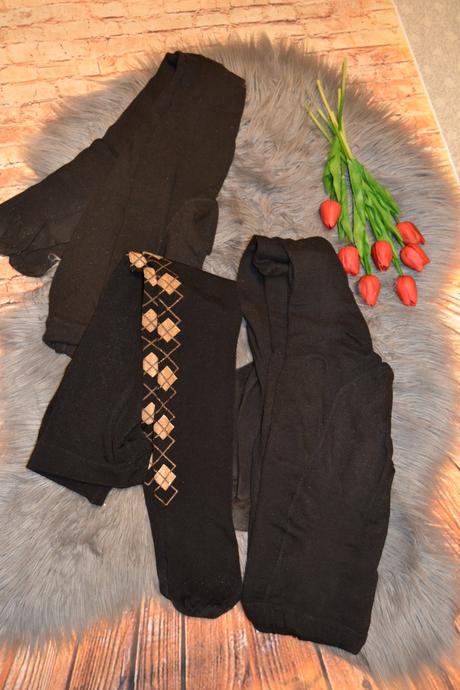 Pančuchy hrubé čierne, veľkosť m/l, 3ks/8e, m