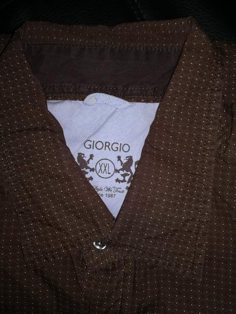 Pánska hnedá košeľa, xxl