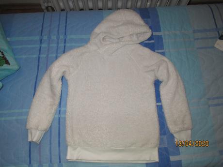 Jemná huňatá mikina 134/140, 134