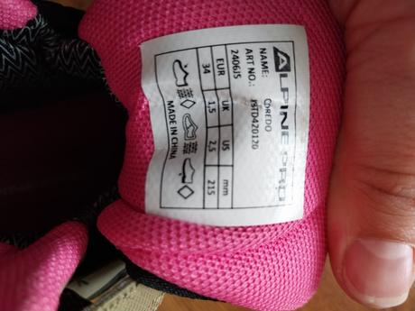 Trekové topanky, alpine pro,34