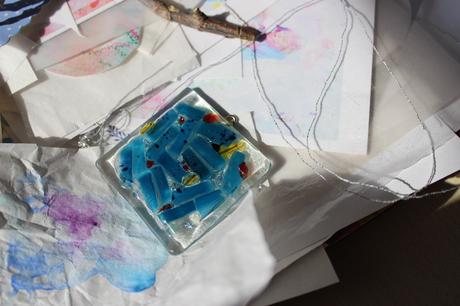 Sada umeleckých obrázkov 4x, do interiér, prívesky, 