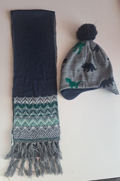 Zimný set čiapka + obojstranný šál hm, h&m,92