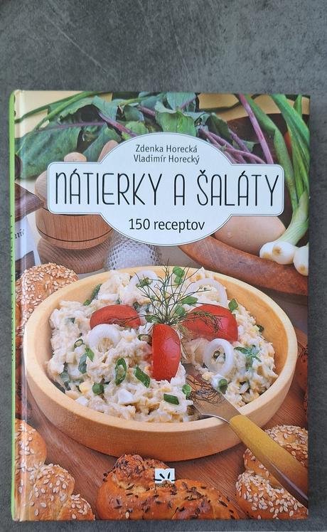 Nátierky a šaláty, kniha 150 receptov,