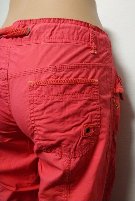 Dámske sýto ružové bavlnené nohavice, denim, denim,s