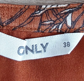 Hnedé šaty only, only,38
