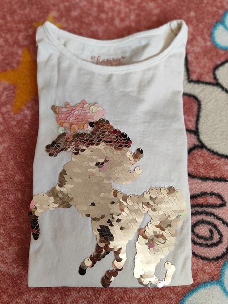 Krásne tričko jednorožec, c&a,128