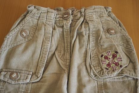 Dievčenské menčestrové nohavice, cherokee,122