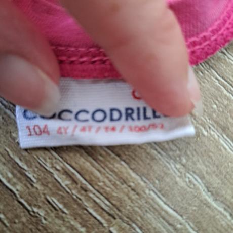Dievčenské tričko dlhý rukáv, coccodrillo,104