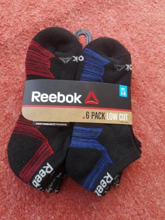Reebok ponožky 6ks veľkosť 36-42, reebok,36 - 42