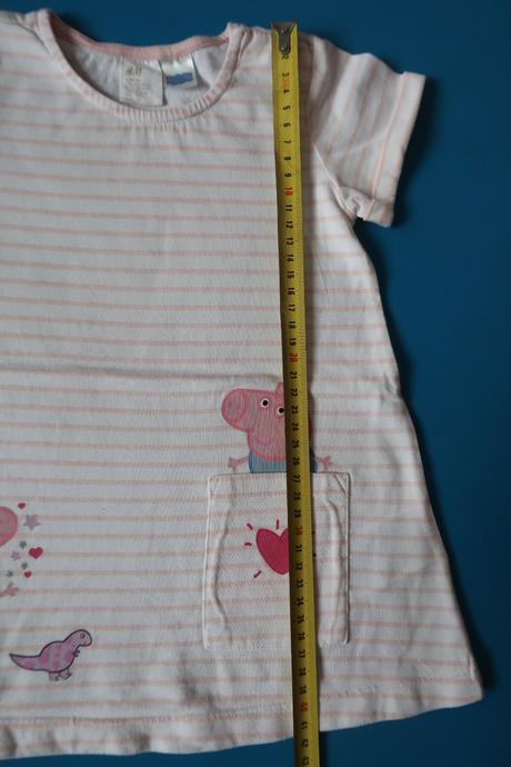 Šaty / tunika s prasiatkom peppa pig, h&m,86