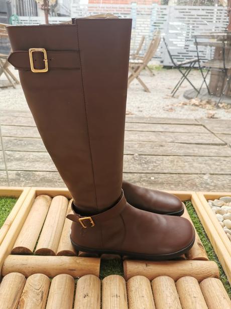 Shapen barefoot čižmy glam brown leather a vegan, 39