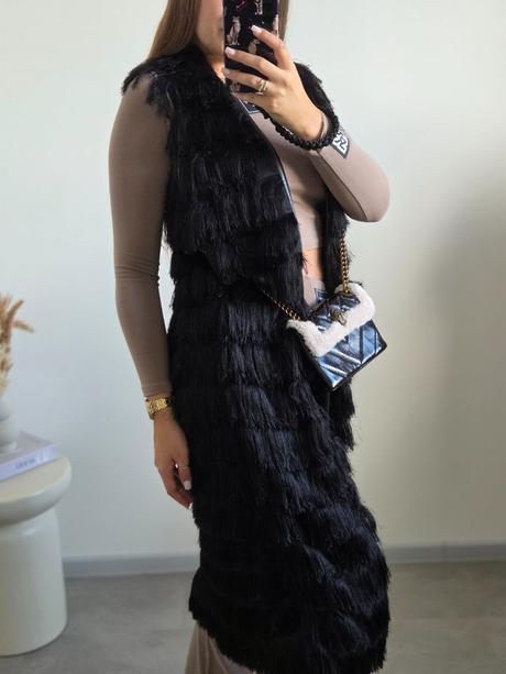 Extravagantná vesta m/l, h&m,m