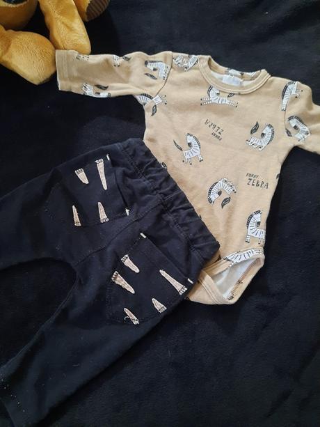 Zebra set body&tepláčiky, 62
