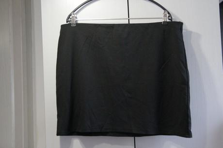 Čierna sukňa so zipsom h&m xl, h&m,xl
