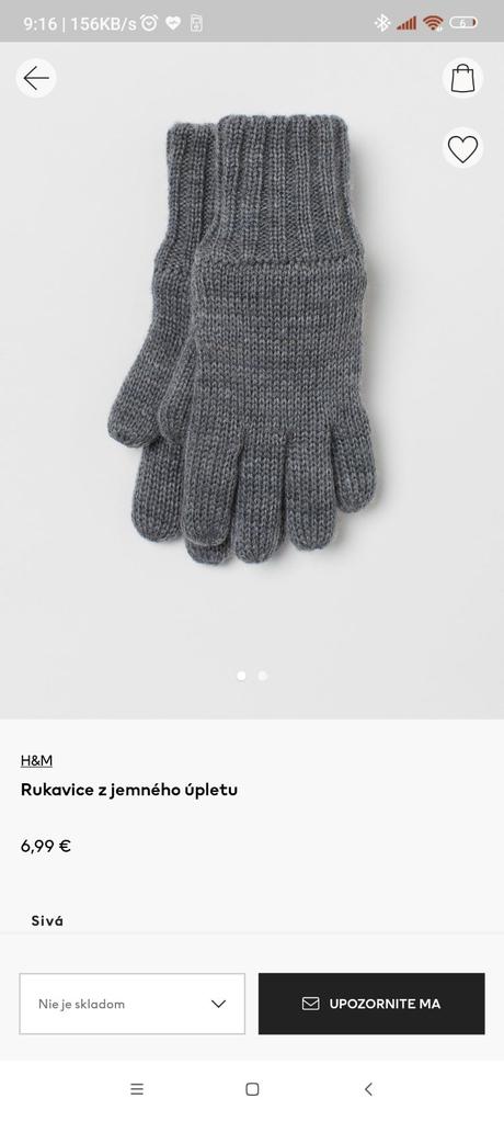 Rukavice, h&m,122