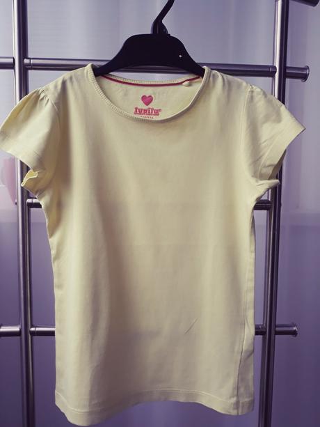 Tričko krátky rukáv žlté, lupilu,110